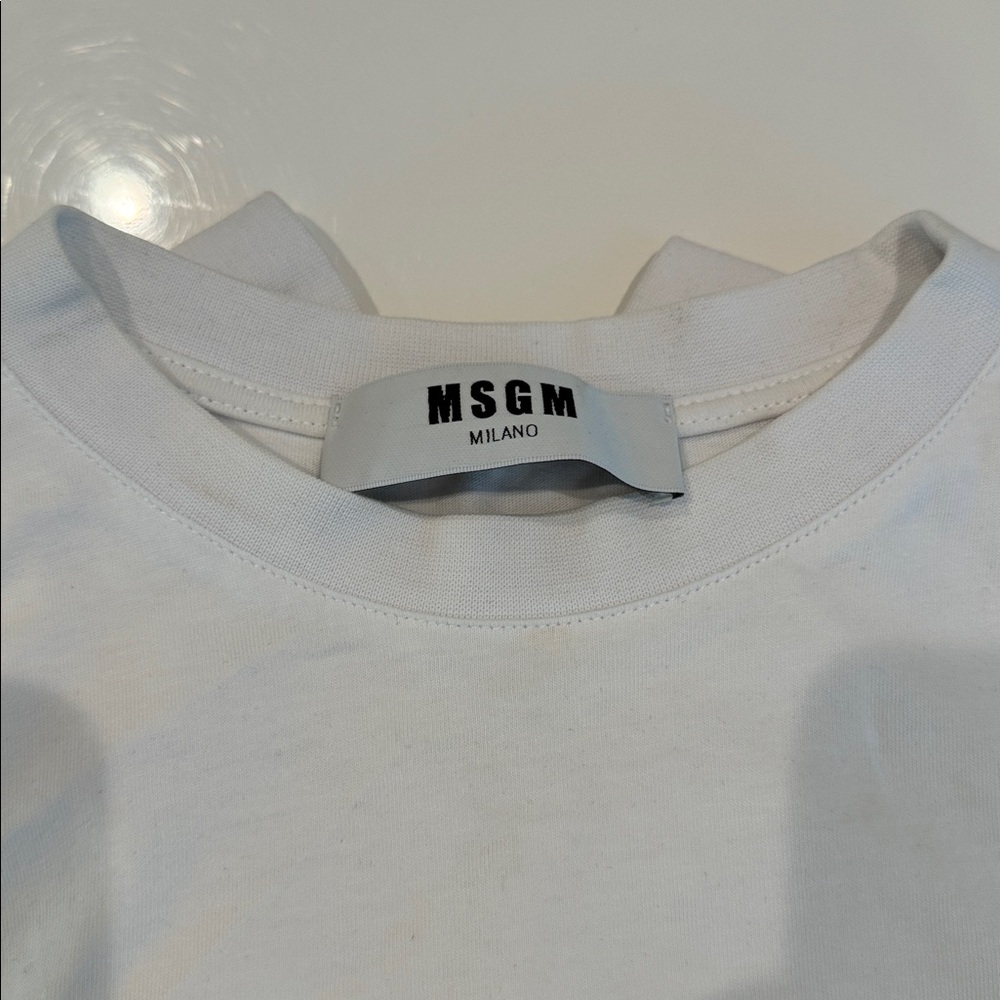MSGM White Ruffle Top - Picture 12 of 12
